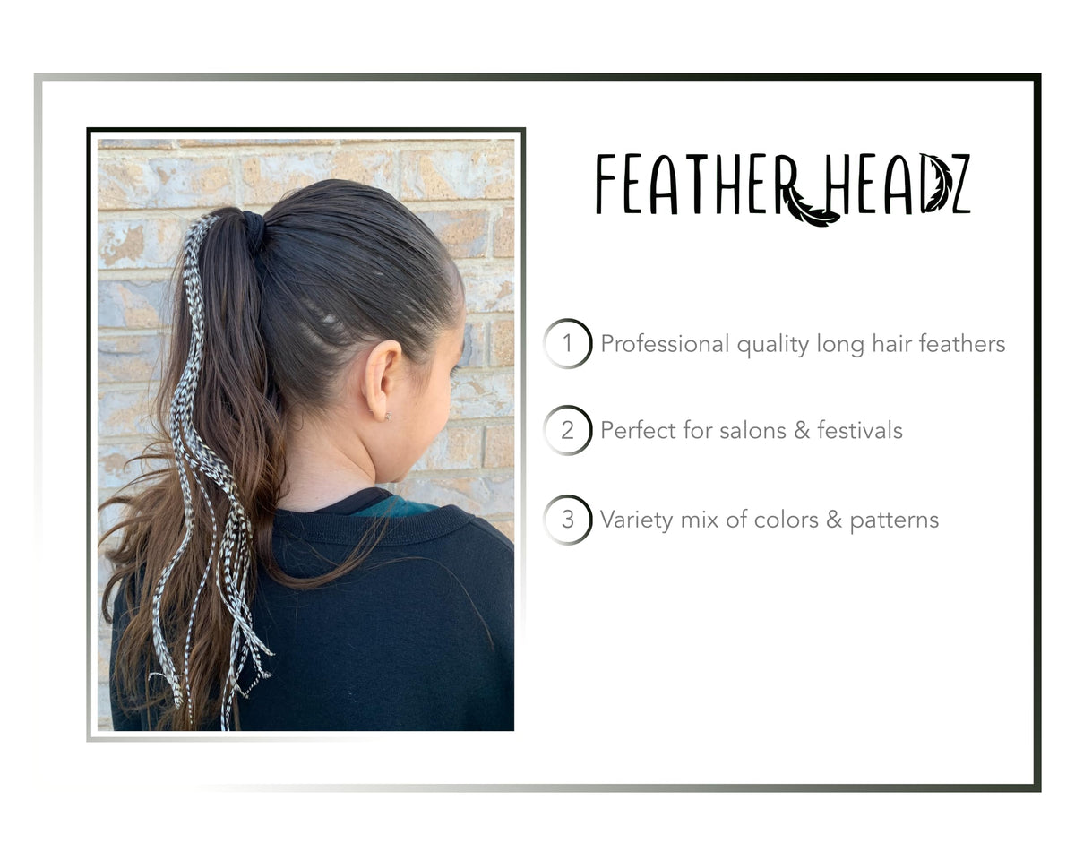 Feather Headz micro-link beads for DIY attachment and secure fit