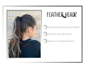 Feather Headz micro-link beads for DIY attachment and secure fit