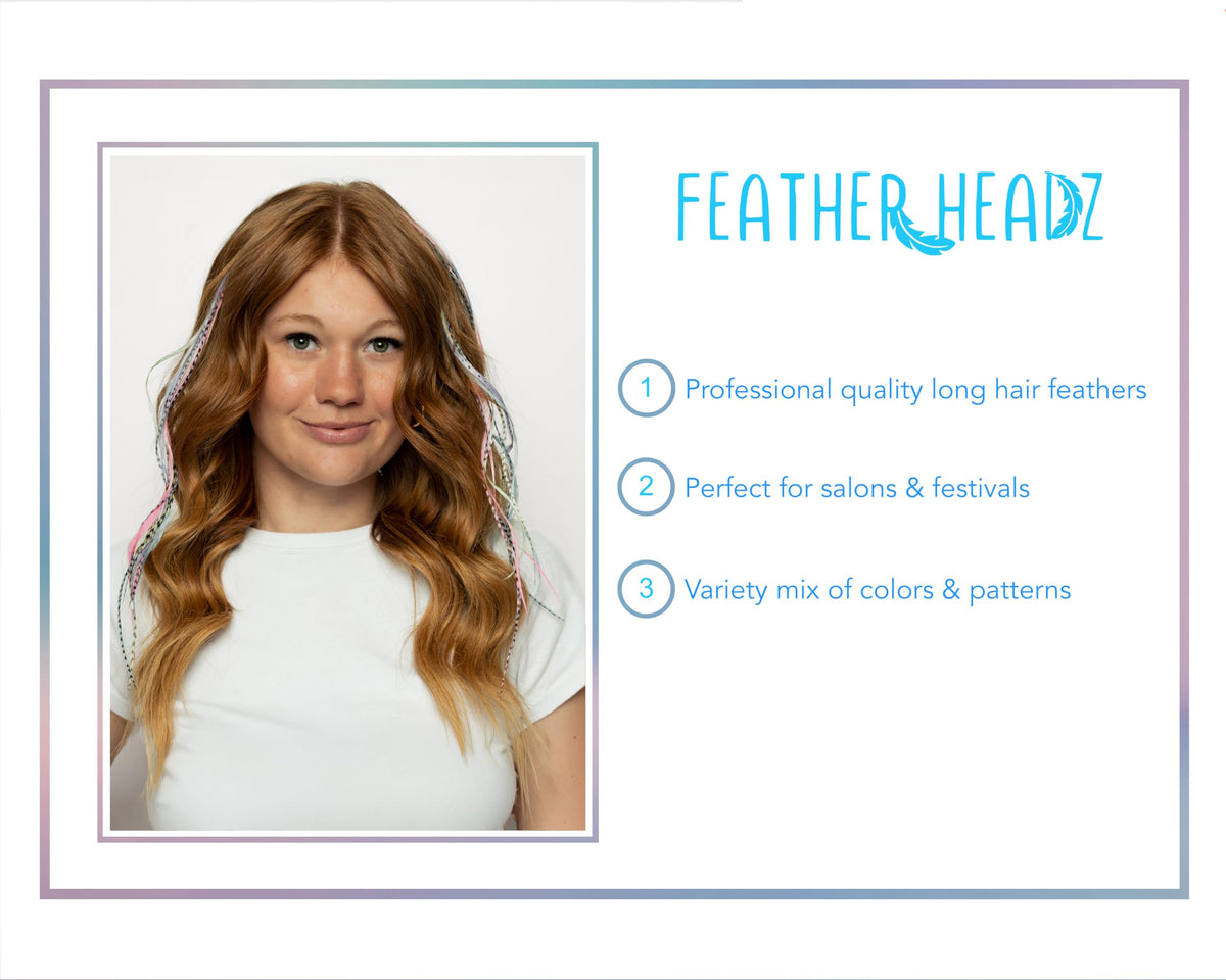Feather Headz Pastels in use showcases easy DIY application