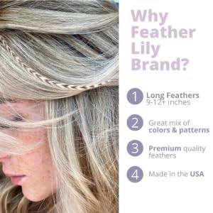 Feather Lily DIY kit with beads and loop tool for quick at-home installation.