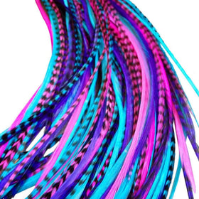 Feather Lily hair feathers kit contents for at-home styling.