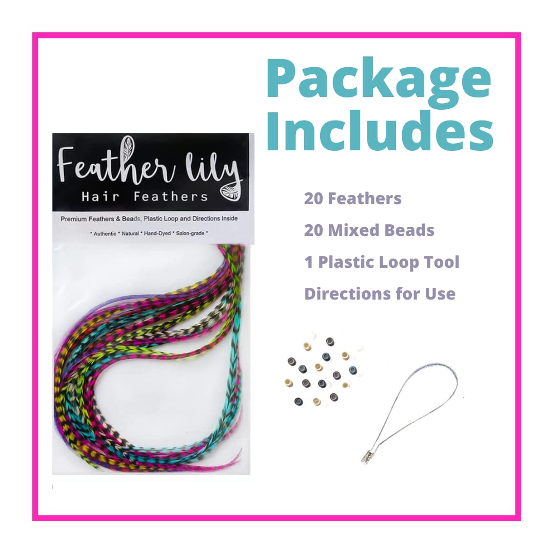 Feather Lily loop tool helps precise feather placement