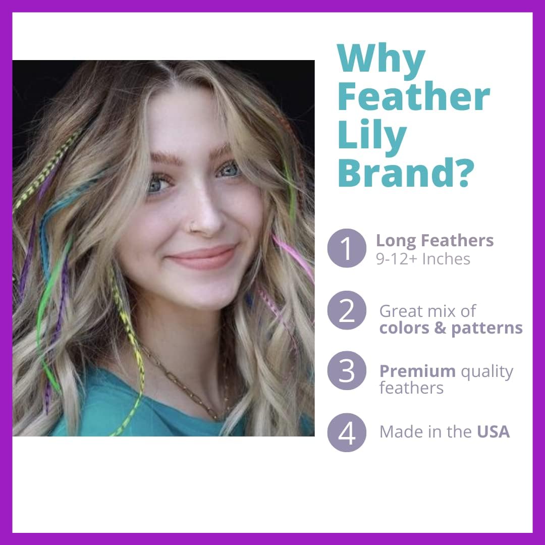 Feather Lily microlink beads for secure at-home wear