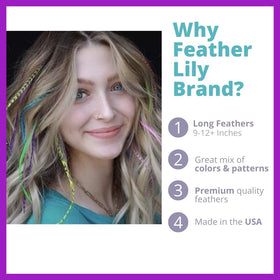 Feather Lily microlink beads for secure at-home wear