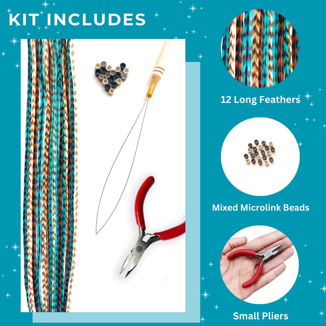 Feather Lily microlink beads for secure, salon-ready attachment