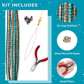 Feather Lily microlink beads for secure, salon-ready attachment