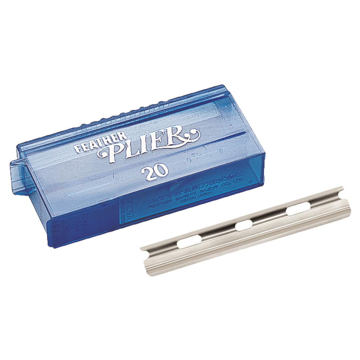 Feather Plier Blades pack shot showing seven blades for consistent precision
