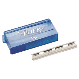 Feather Plier Blades pack shot showing seven blades for consistent precision