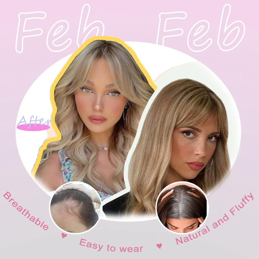 FebFeb chestnut brown color topper blends with warm tones.