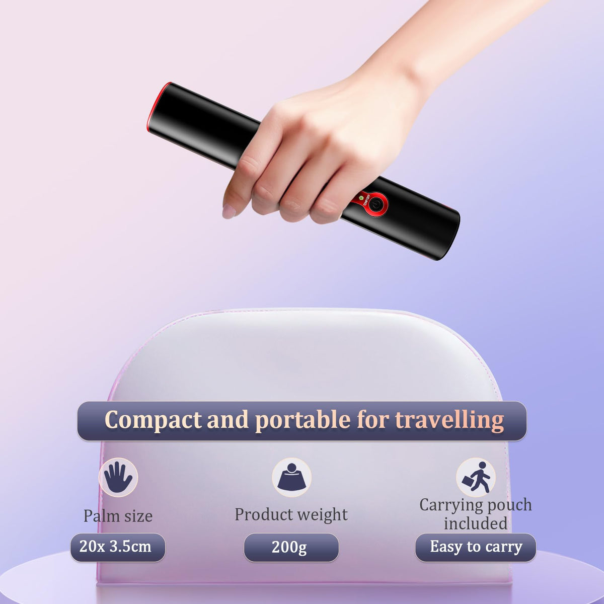 Fediman 50-minute cordless runtime lets you style away from outlets.