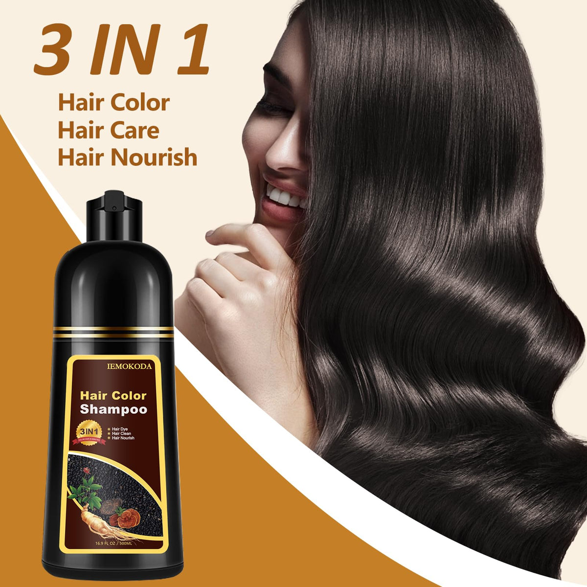 Fedulili hair dye shampoo lather blends cleansing and color in one step.