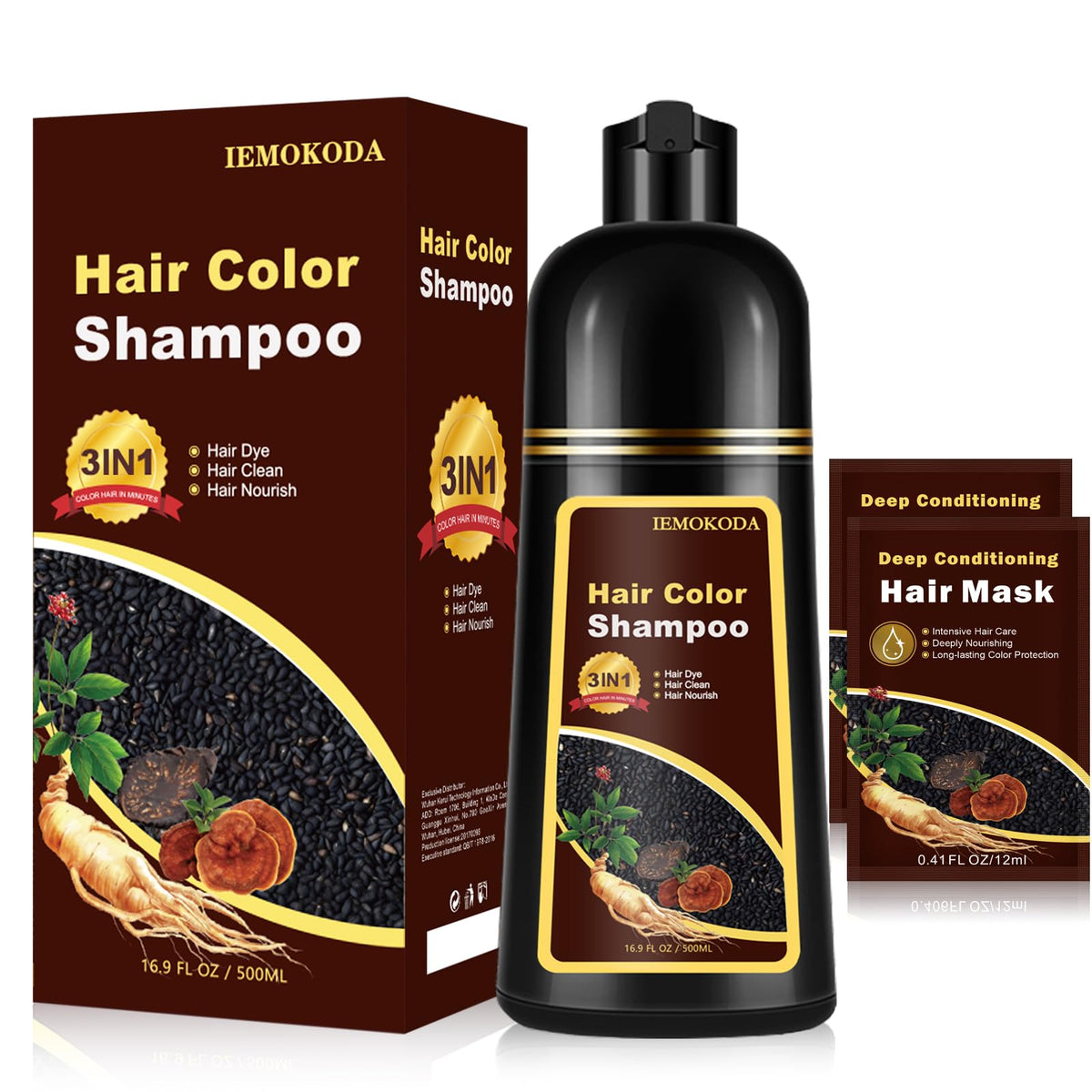 Fedulili Silver Gray Hair Dye Shampoo bottle for easy at-home color touch-ups.