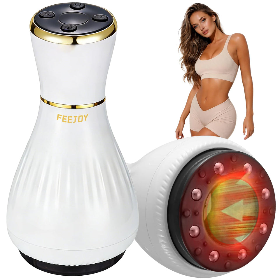 FEEJOY electric lymphatic drainage massager with pulse therapy for improved circulation.