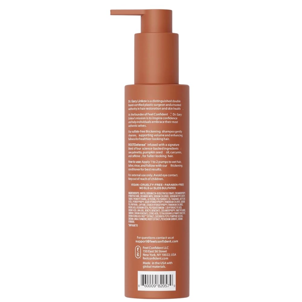 Feel Confident lightweight conditioner in hand ideal for daily use on fine hair.