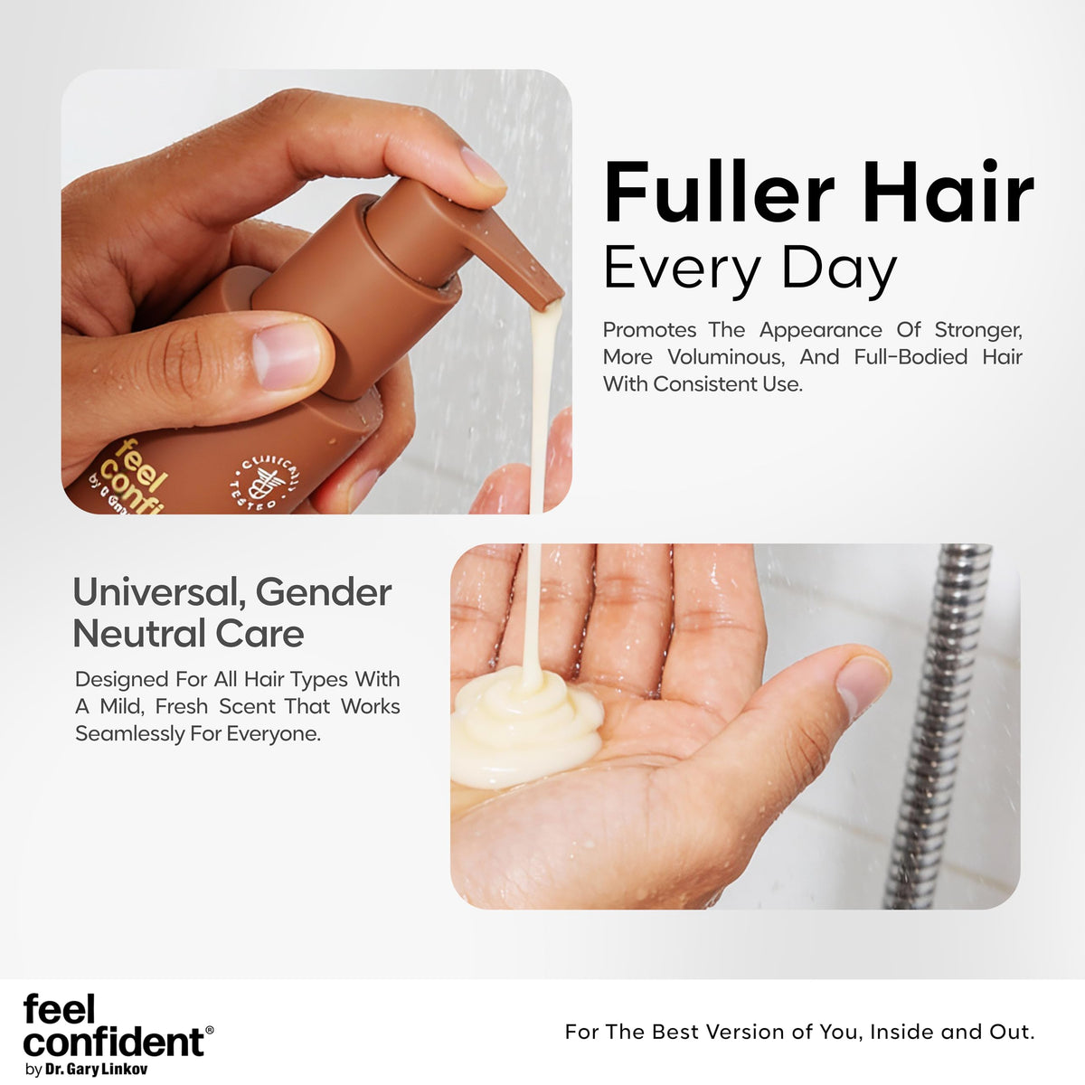 Feel Confident 9 oz bottle offers long-lasting value for daily routine.