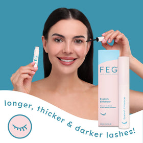FEG applicator tip enabling precise nightly lash application for defined results.