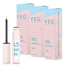 FEG Eyelash Enhancer bottle on white background for healthier-looking lashes