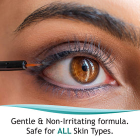 FEG Max Eyelash Serum lash close-up showing enhanced definition.
