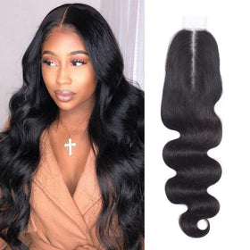 FEHOKA HD lace closure 2x6 body wave close-up for seamless daily wear