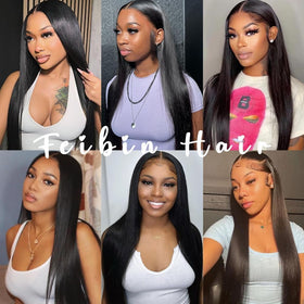 Feibin hair extensions on model lifestyle look for everyday confidence