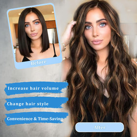 FEIVOSILAN beachy layered waves offer natural, effortless vibe.