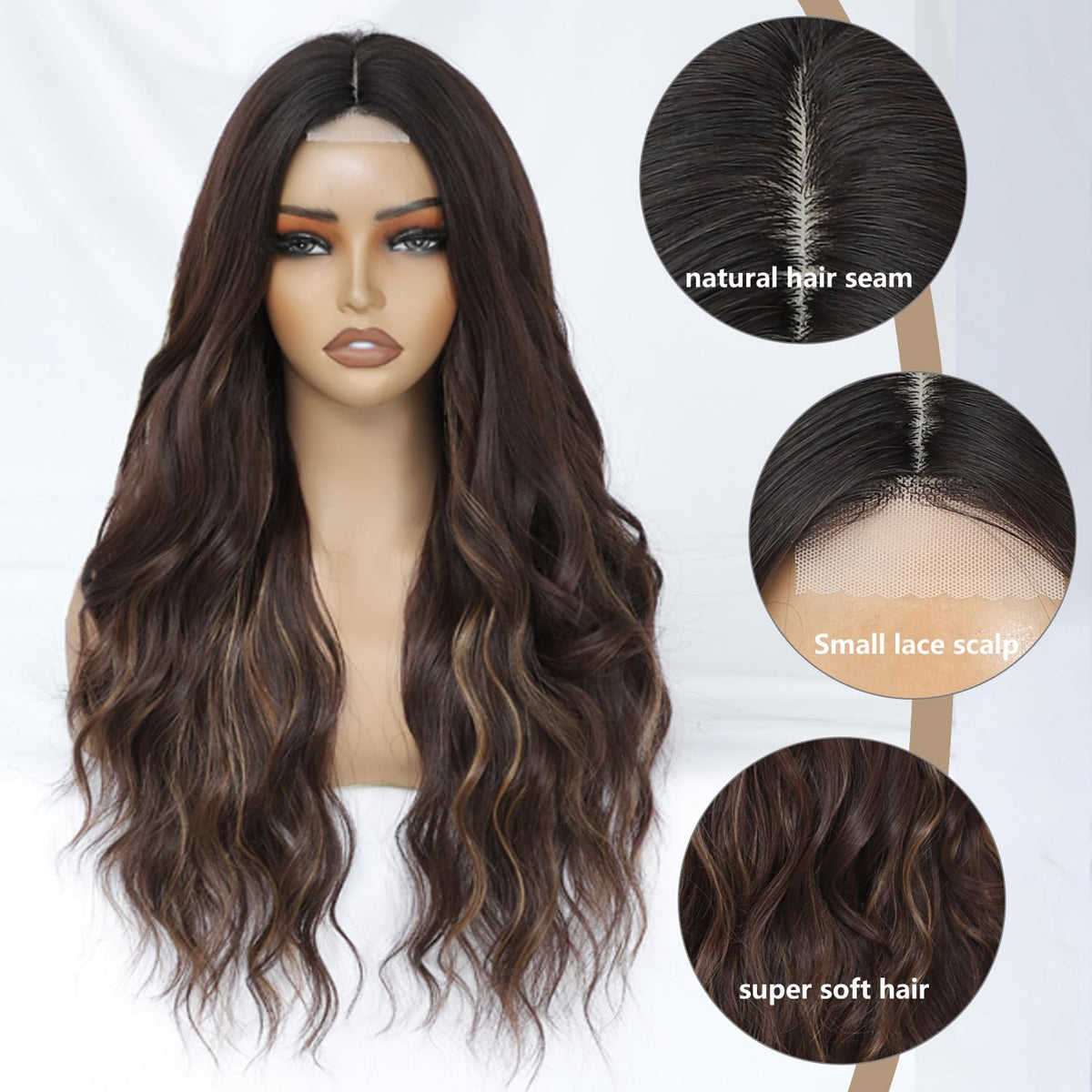 FEIVOSILAN daily-use wig suitable for work, travel, and events.