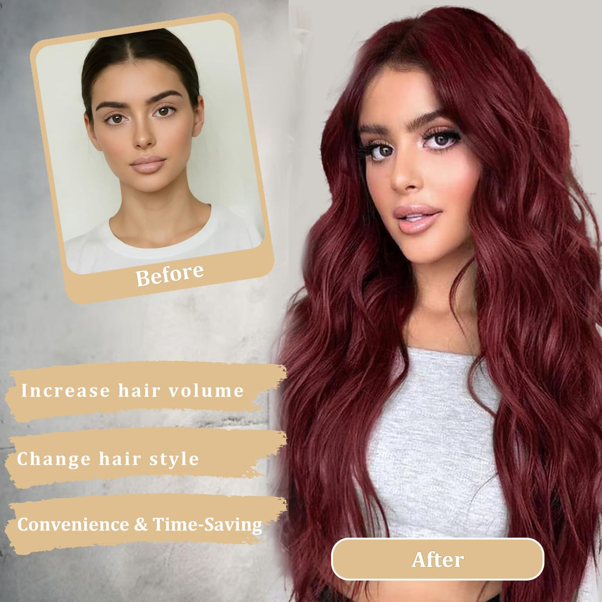 FEIVOSILAN natural-looking wig pre-styled for ready-to-go looks