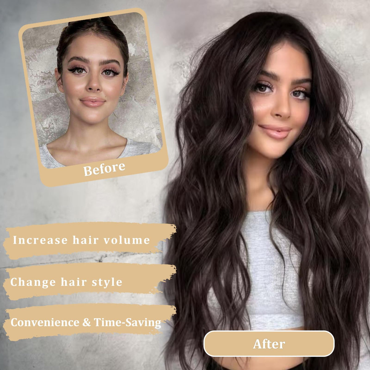FEIVOSILAN natural-looking pre-styled wig ready for close-ups