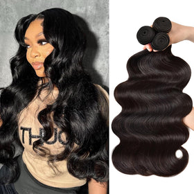 feiyunpanda 10A Brazilian body-wave bundles in 20 inch for natural bounce and easy install