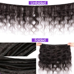 feiyunpanda 10A Brazilian body-wave bundles in 24 inch for dramatic length and versatility