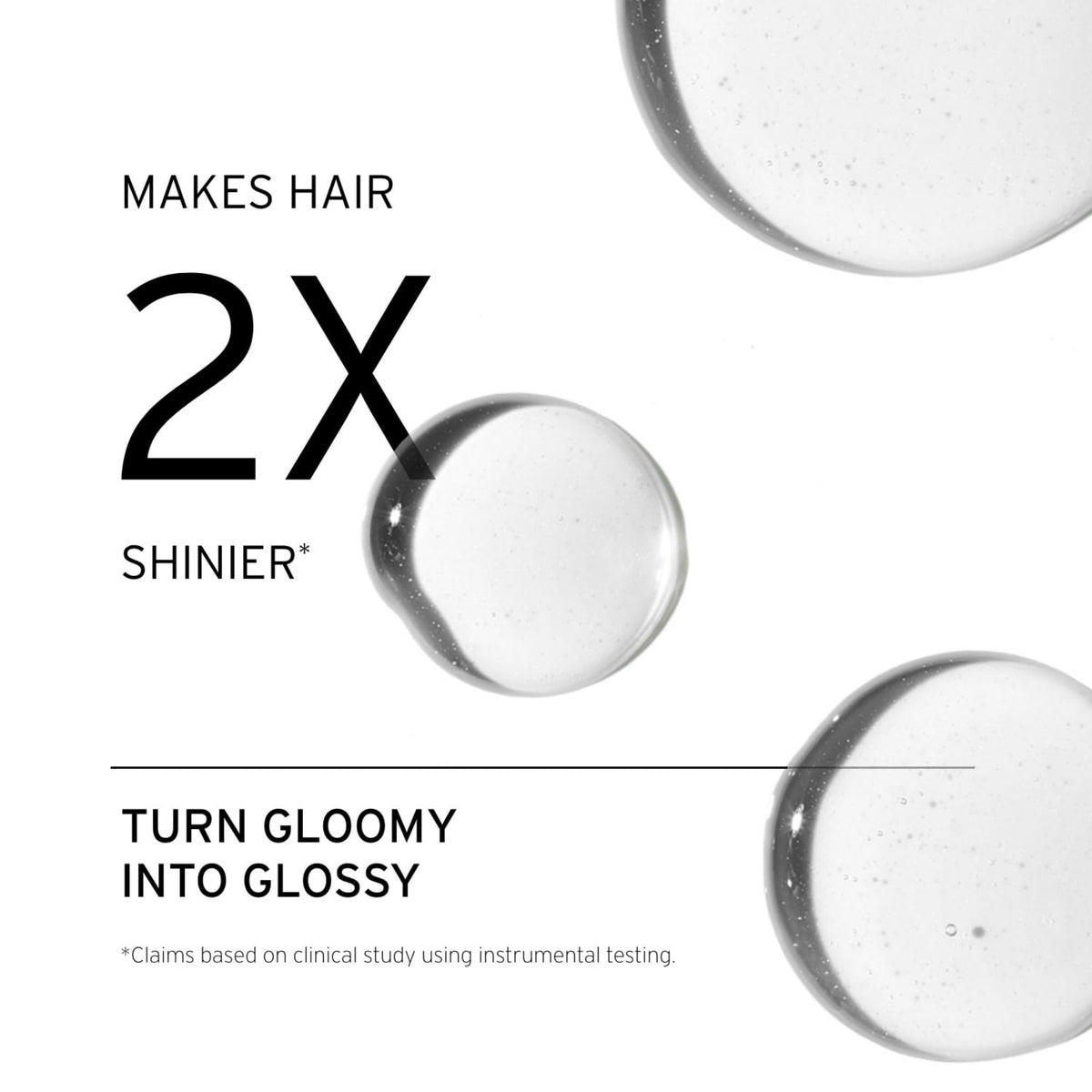 FEKKAI Brilliant Gloss Glass Hair Oil pump dispenser for quick smoothing.