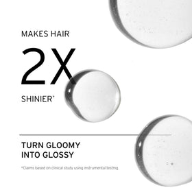 FEKKAI Brilliant Gloss Glass Hair Oil pump dispenser for quick smoothing.