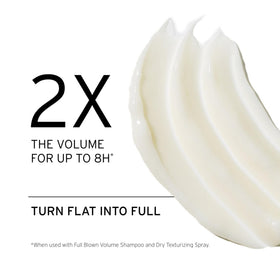 FEKKAI Full Blown Volume bottle pour showing creamy, easy-to-distribute formula.