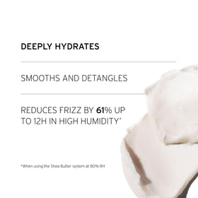 Hair coated with Fekkai Shea Butter Intense Mask during conditioning for nourishment.
