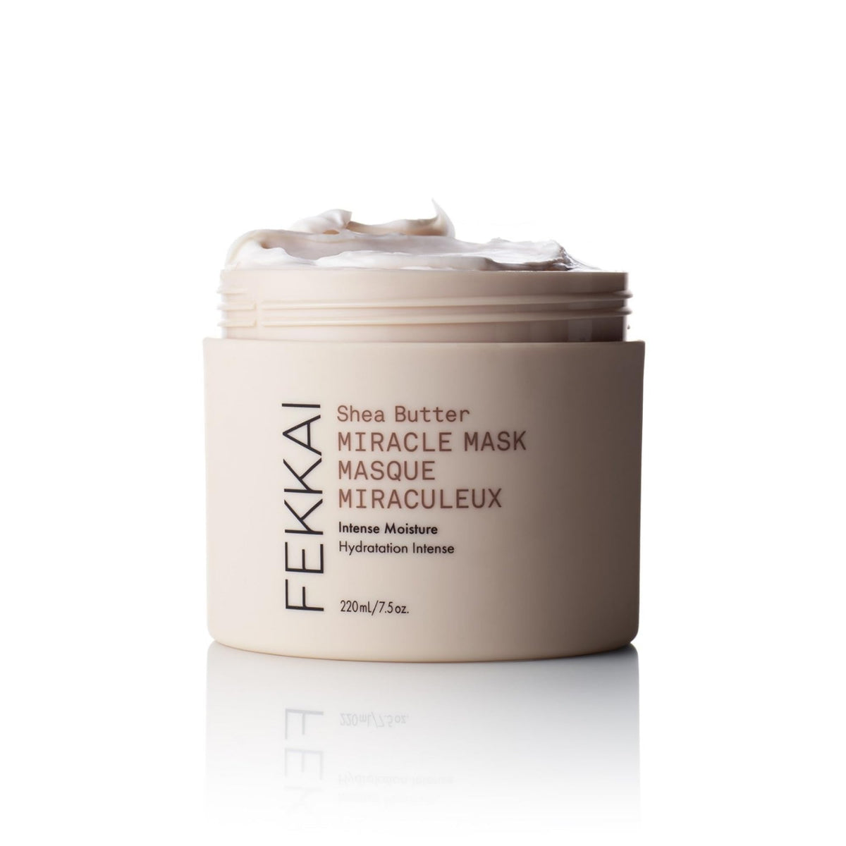 Fekkai Shea Butter Intense Mask jar close-up for deep hydration.