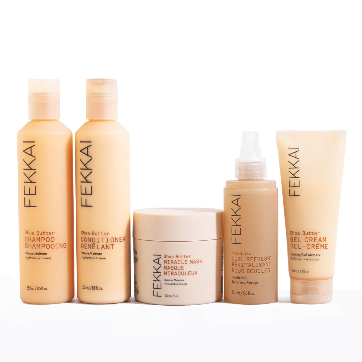 Close-up of hair texture after using FEKKAI Shea Butter Shampoo shows improved softness.