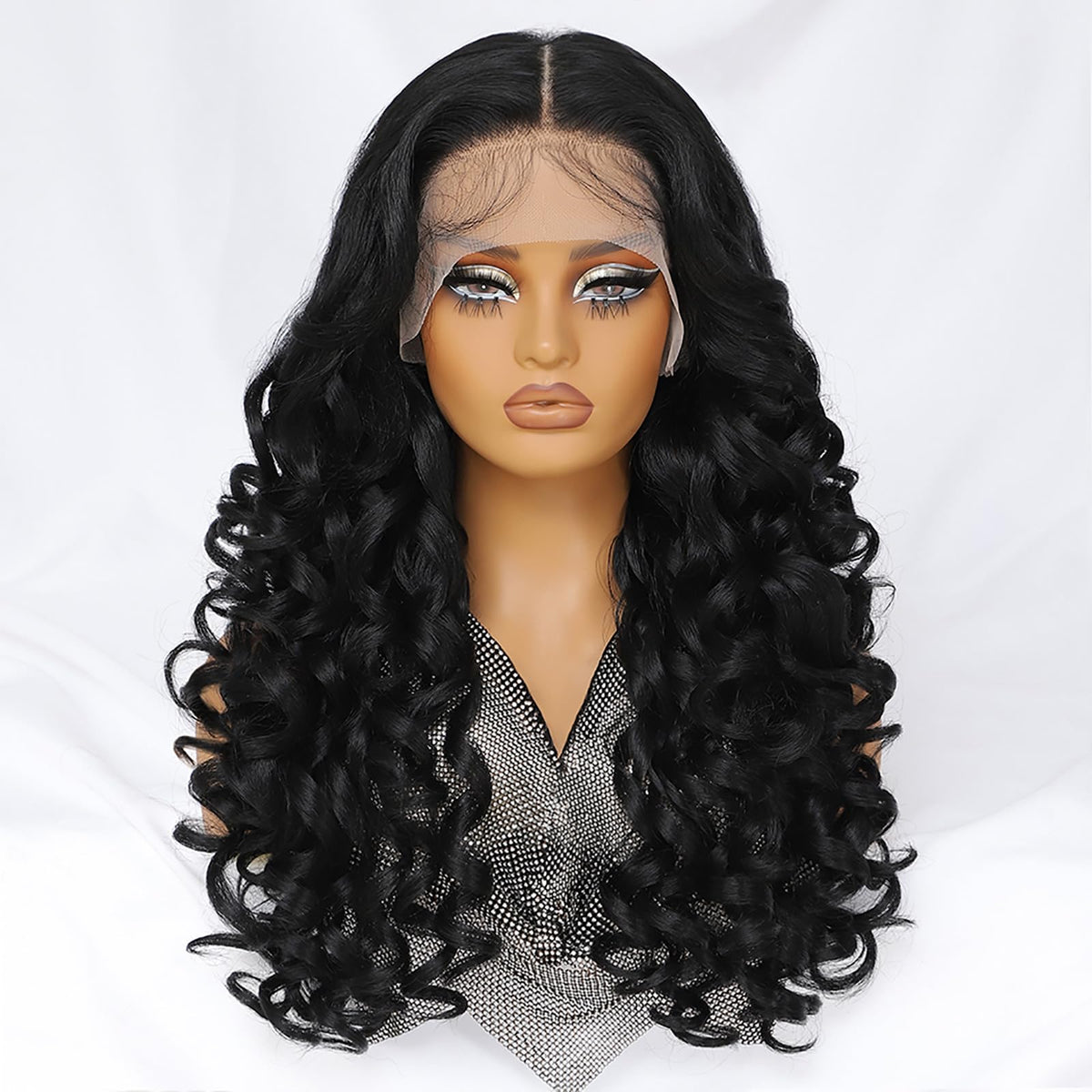Felek 13x6 HD lace front wig shows invisible lace for natural hairline.