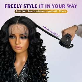 Felek glueless lace front wig install for secure, adhesive-free wear.