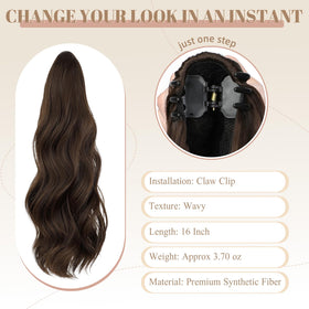 FELENDY lightweight pony tail at 3.8 oz for easy, barely-there feel.