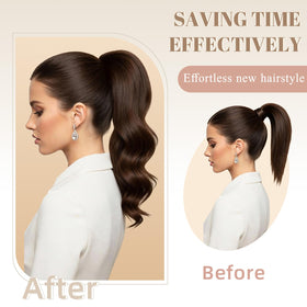 FELENDY half-pony styling using clip-in extension for versatile looks