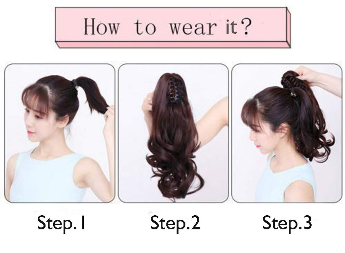 Care tips: FELENDY ponytail is easy to rinse and air dry.