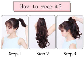 Care tips: FELENDY ponytail is easy to rinse and air dry.