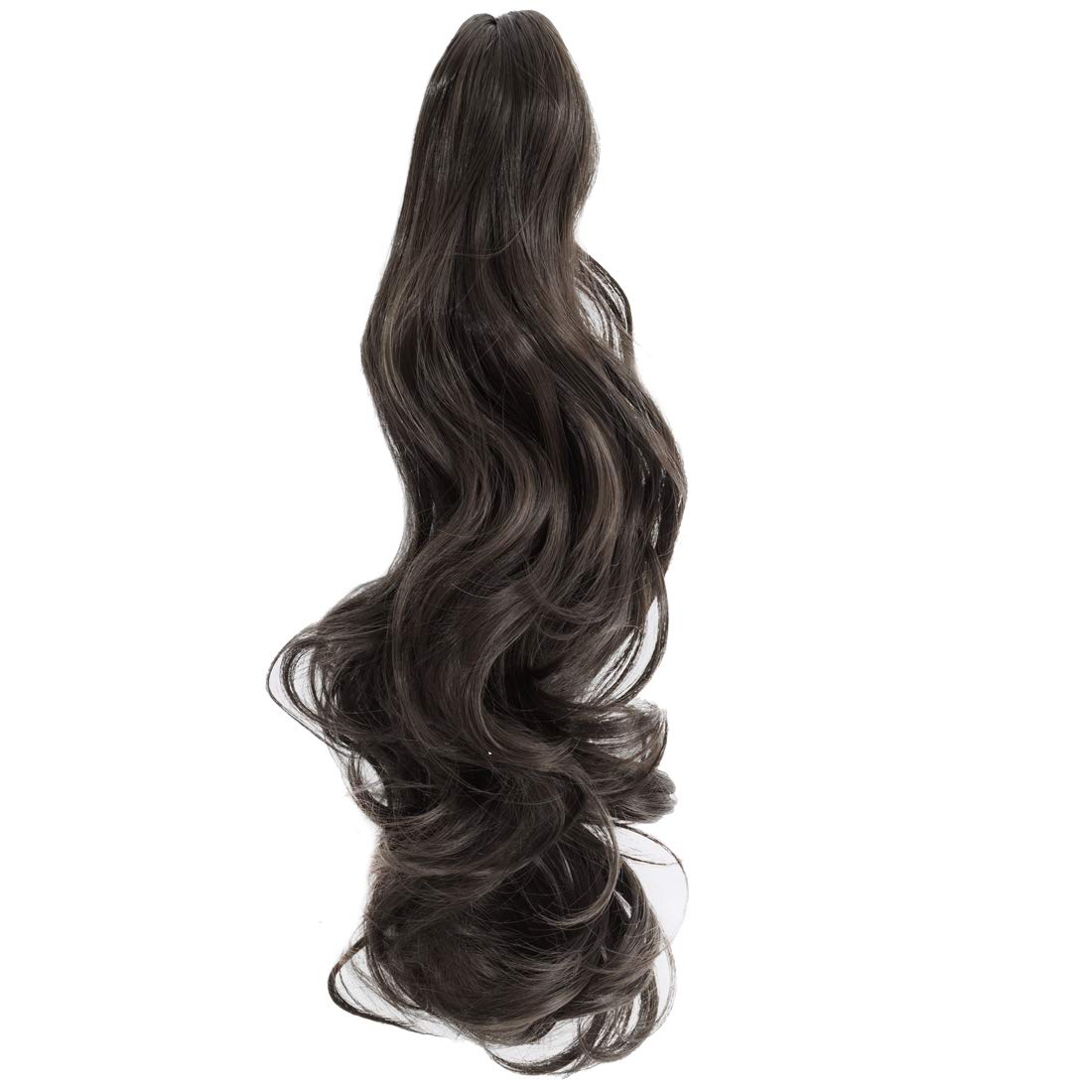 FELENDY 20-inch straight ponytail extension adds length for formal occasions.