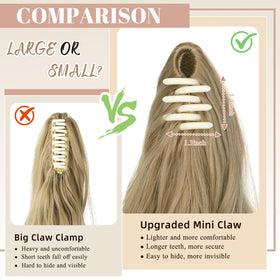 FELENDY ash-blonde ponytail showing wavy texture and realistic movement