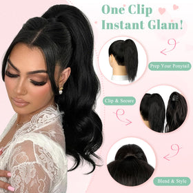 FELENDY second-day hair look adds length and volume effortlessly.