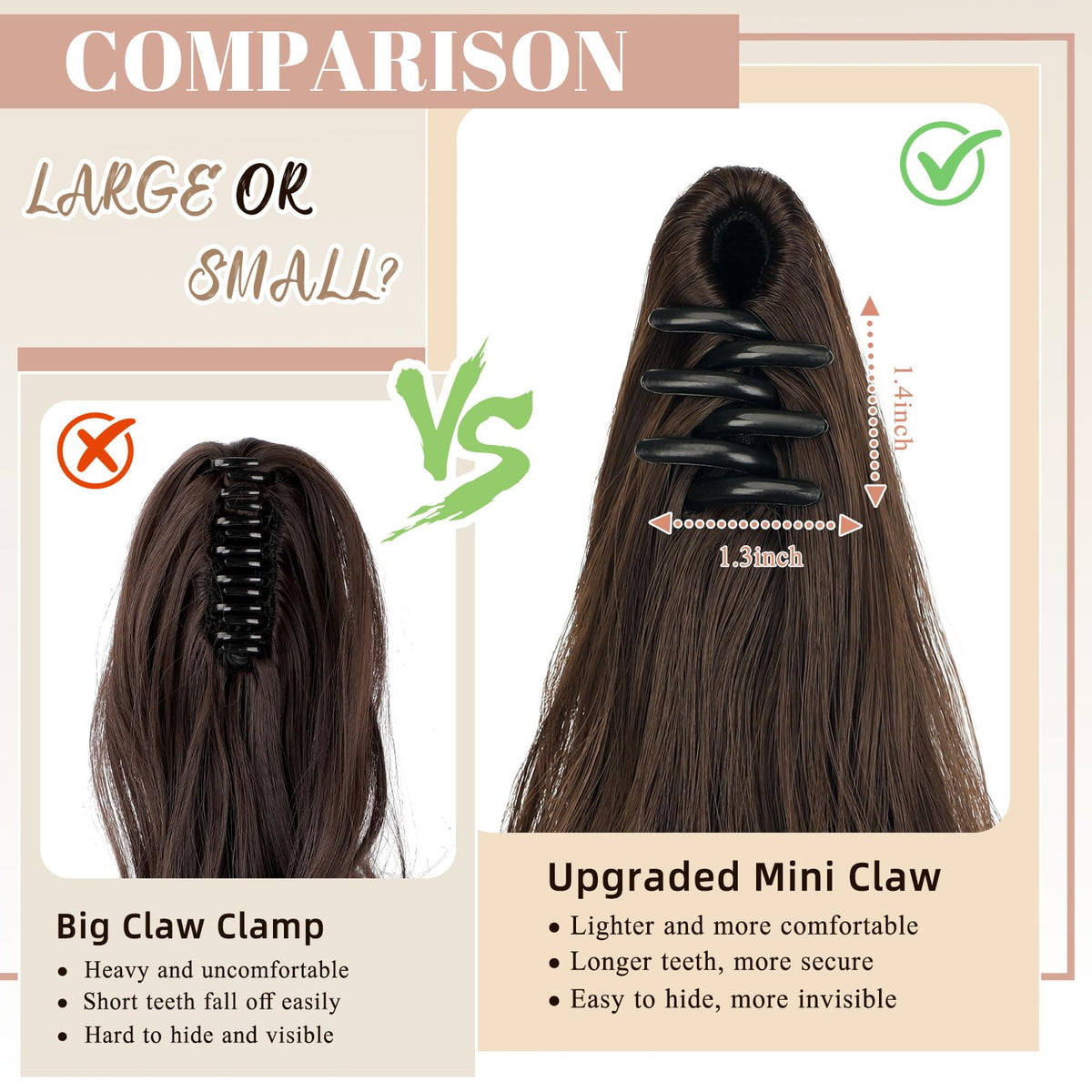 FELENDY high or low pony styles offer versatile looks for any event.
