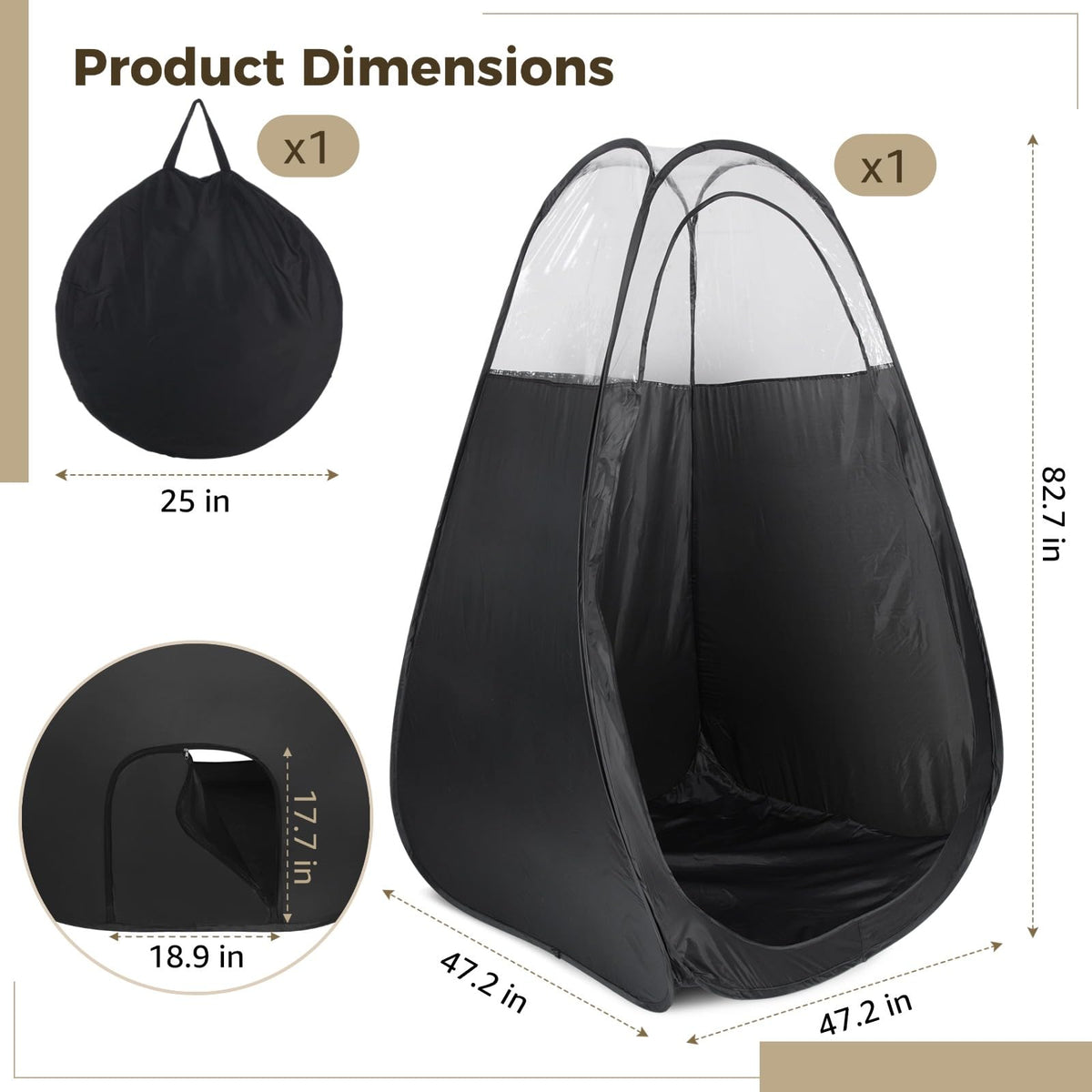 FELISTORY tent exhaust opening shown for compatible ventilation setup