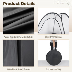 FELISTORY tent folded into carry bag for effortless transport