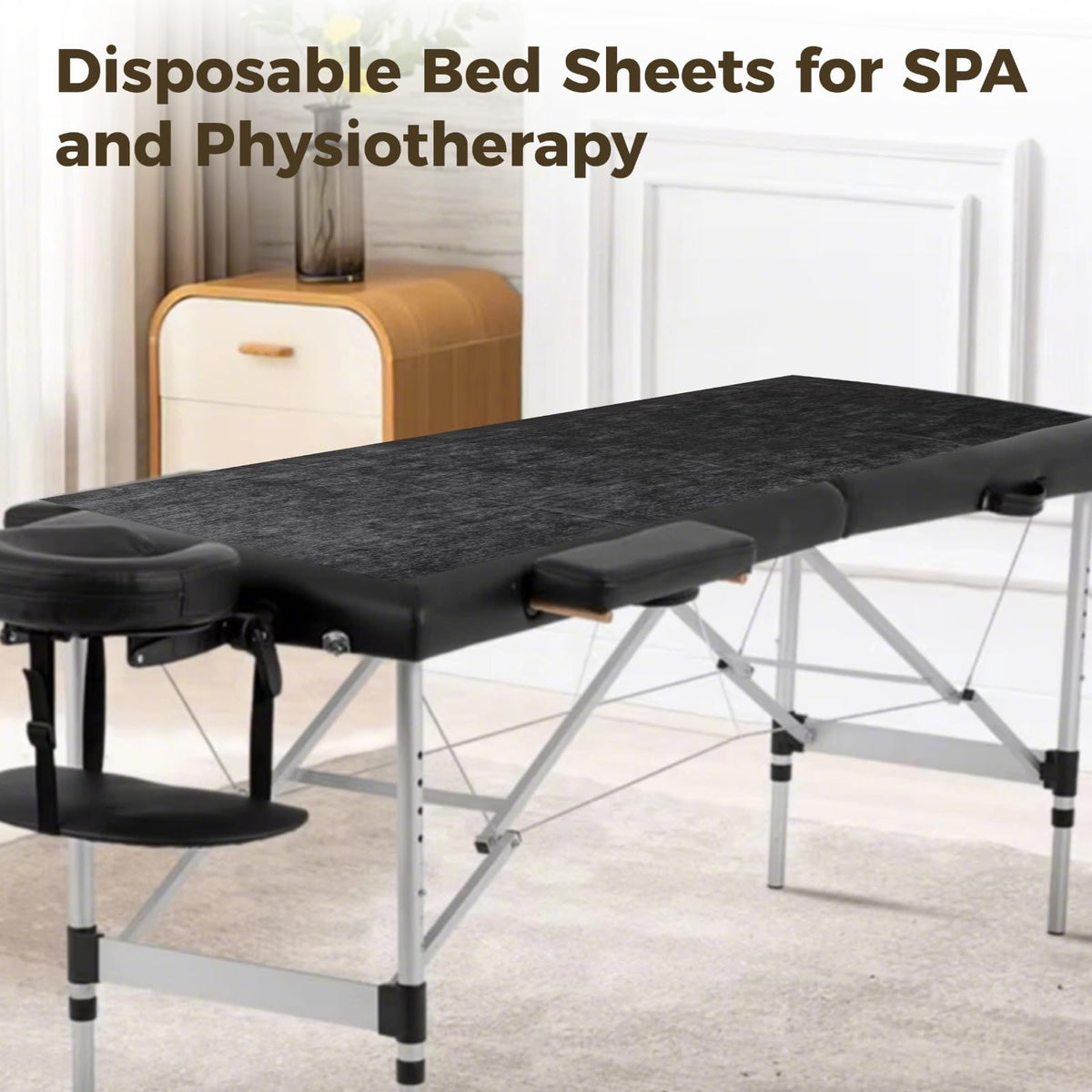 FELISTORY nonwoven table cover keeps salons hygienic and ready between clients.