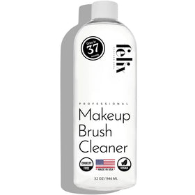 Felix Professional makeup brush cleaner pour shows rinse-free cleaning.